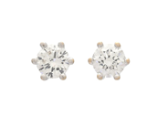Jewellery, SOLITAIRE EARRINGS, 18K white gold, in auction: Classic – Saturday 27 September