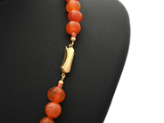 Jewellery - NECKLACE, beads in agate approx. 7,7-13,0 mm - View 2