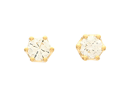 Jewellery, SOLITAIRE EARRINGS, 18K gold, in auction: Lilla jewellery – Tuesday 23 September