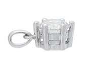 Jewellery - SOLITAIRE PENDANT, 18K white gold - View 2
