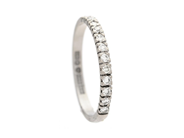 Jewellery, ETERNITY RING, 18K white gold, in auction: Lilla jewellery – Tuesday 23 September