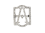 Jewellery, BROOCH, letter A, in auction: Classic – Saturday 27 September