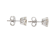 Jewellery - SOLITAIRE EARRINGS, 18K white gold - View 2