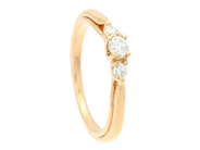 Jewellery - THREE STONE RING, 18K gold - View 1