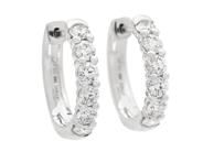 Jewellery - HOOP EARRINGS, platinum - View 1