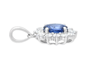 Jewellery - CLUSTER PENDANT, 18K white gold - View 2