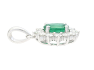 Jewellery - CLUSTER PENDANT, 18K white gold - View 2