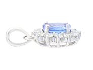 Jewellery - CLUSTER PENDANT, 18K white gold - View 2
