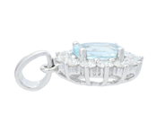 Jewellery - CLUSTER PENDANT, 18K white gold - View 2