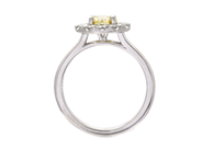 Jewellery - CLUSTER RING, 18K white gold - View 2
