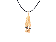 Jewellery - PENDANT, gold-plated algae - View 1