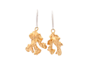 Jewellery - EARRINGS, gold-plated algae - View 1