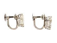 Jewellery - SOLITAIRE EARRINGS, platinum - View 2