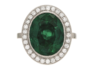 Jewellery - CLUSTER RING, platinum - View 2