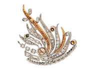 Jewellery - BROOCH, 18K white gold - View 2