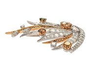 Jewellery - BROOCH, 18K white gold - View 3