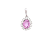 Jewellery - CLUSTER PENDANT, 18K white gold - View 1