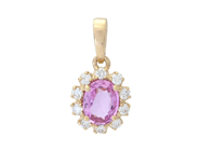 Jewellery - CLUSTER PENDANT, 18K gold - View 1