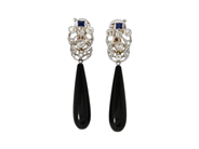Jewellery, EARRINGS, 18K white gold, in auction: Classic – Saturday 27 September