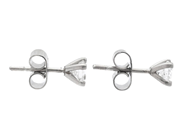 Jewellery - SOLITAIRE EARRINGS, platinum - View 2