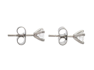 Jewellery - SOLITAIRE EARRINGS, platinum - View 2