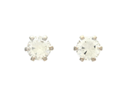 Jewellery, SOLITAIRE EARRINGS, 18K white gold, in auction: Lilla jewellery – Tuesday 7 October