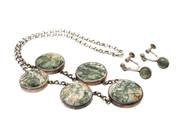 Jewellery, NECKLACE AND EARRINGS, silver, in auction: Lilla jewellery – Tuesday 7 October