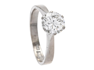 Jewellery - SOLITAIRE RING, 18K white gold - View 1