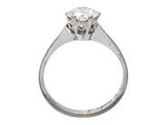 Jewellery - SOLITAIRE RING, 18K white gold - View 2