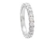 Jewellery - FULL ETERNITY RING, 18K white gold - View 1