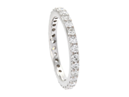 Jewellery - FULL ETERNITY RING, 18K white gold - View 1