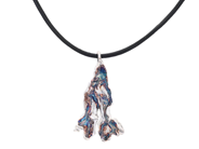 Jewellery - PENDANT, silver-plated algae - View 1