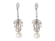 Jewellery - EARRINGS, 18K white gold - View 1