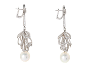 Jewellery - EARRINGS, 18K white gold - View 2