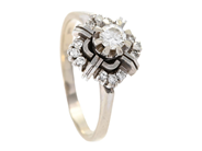 Jewellery, RING, 18K white gold, in auction: Classic – Saturday 25 October