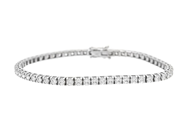 Jewellery, TENNIS BRACELET, 18K white gold, in auction: Classic – Saturday 25 October