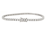 Jewellery - TENNIS BRACELET, 18K white gold - View 2