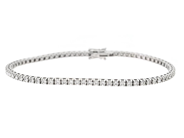 Jewellery - TENNIS BRACELET, 18K white gold - View 1