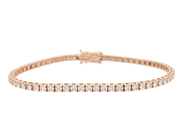 Jewellery - TENNIS BRACELET, 18K rose gold - View 1