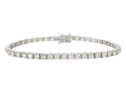 Jewellery, TENNIS BRACELET, 18K white gold, in auction: Modern – Saturday 11 October