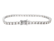 Jewellery - TENNIS BRACELET, 18K white gold - View 2