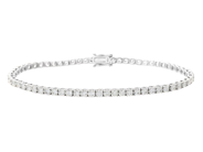 Jewellery - TENNIS BRACELET, 18K white gold - View 1