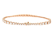 Jewellery - TENNIS BRACELET, 18K rose gold - View 2