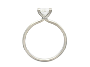 Jewellery - SOLITAIRE RING, platinum - View 2