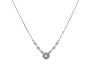 Jewellery, NECKLACE, 18K white gold, in auction: Lilla jewellery – Tuesday 7 October