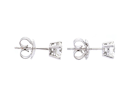 Jewellery - SOLITAIRE EARRINGS, 18K white gold - View 2