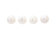 Jewellery - 4 PEARL EARRINGS, 14K gold gold plated - View 1
