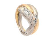 Jewellery - RING, 18K white- and gold - View 1