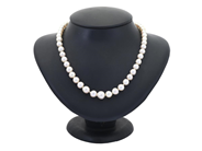 Jewellery - PEARL NECKLACE, cultured somewhat baroque pearls approx. 5,5-9,5 mm - View 1