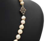 Jewellery - PEARL NECKLACE, cultured somewhat baroque pearls approx. 5,5-9,5 mm - View 2